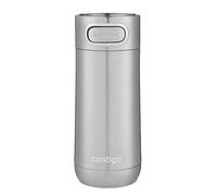 Contigo Luxe Autoseal mug isotherme, thermos café, mug en acier inoxydable avec isolation Thermalock, bouteille isotherme, tasse à café avec couvercle sans BPA facile à nettoyery, Stainless Steel