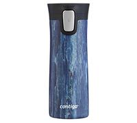 Contigo Pinnacle Autoseal Mug Isotherme, Thermos Café Isotherme, Mug en Acier Inoxydable, Bouteille Isotherme, Tasse à Café avec Couvercle sans BPA Facile à Nettoyer; Blueslate, 420 ml