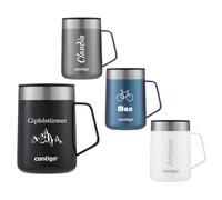 Contigo Streeterville Desk Mug de bureau isotherme avec poignée en acier inoxydable, avec couvercle, idéal pour le bureau et la maison, 420 ml
