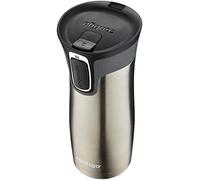 Contigo - Tasse de voyage en acier inoxydable à fermeture hermétique automatique AUTOSEAL, avec couvercle facile à nettoyer, Acier inoxydable, acier inoxydable, 16OZ
