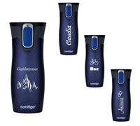 Contigo West Loop Autoseal - Gobelet isotherme en acier inoxydable - Avec gravure - Anti-fuite - Monaco