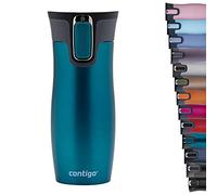 Contigo West Loop Autoseal Travel, Thermique en acier inoxydable, Fiole à vide, Gobelet étanche, Tasse à café avec couvercle facile à nettoyer sans BPA, Baie, 470 ml
