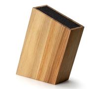 Continenta Bloc couteaux de biais en chêne avec fibre 28,5 x 8 x 20 cm