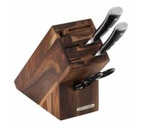 Continenta Bloc à Couteau à Fentes Acacia 22 x 9,5 x 20 cm, Marron