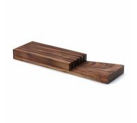 Continenta Bloc pour tiroir en Bois d'acacia pour 5 Couteaux, Brun foncé, Taille Unique