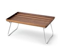 Continenta Plateau de lit Plateau de Service Plateau de Petit déjeuner Noyer 53 x 32 cm