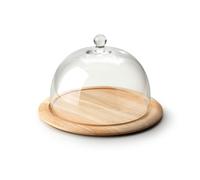 Continenta Rangement 'Cloche à fromage 2 pcs. - bois d'hévéa