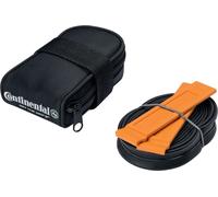 Continental 0100385 Sacoche de selle 'MTB 26 S42', chambre à air 47/62-559 SV 42 mm, 2 démonte-pneus, noir/orange
