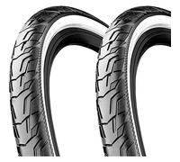 Continental - Continental 42-622 Ride City (700 x 42c) Tire réflexe de Fil Noir/Blanc - 1 pièce