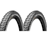 Continental - Continental 58-559 Mountain King Shieldwall (26 x 2,30 Pouces) Pneu Pliable Noir - 1 pièce (Lot de 2)