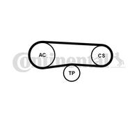 CONTINENTAL CTAM 4PK863K1 Jeu de courroies trapézoïdales à nervures pour BMW