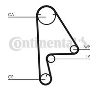 CONTINENTAL CTAM CT1082K1 Kit de distribution pour HONDA
