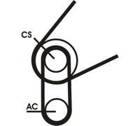 CONTINENTAL CTAM Ensemble De Courroies À Nervures Pour Mazda 3 BK Berline