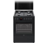 CECG60FCB1 - Cuisinière - pose libre - largeur : 59.8 cm - profondeur : 61 cm - hauteur : 83 cm - avec système auto-nettoyant noir