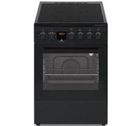Cuisinière vitrocéramique CONTINENTAL EDISON CECV50FCB - 4 feux - L49.5 x H82.7 xP58 cm - Noir