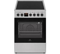 Cuisinière vitrocéramique CONTINENTAL EDISON CECV50FCS - 4 feux - L49.5 x H82.7 xP58 cm- Silver