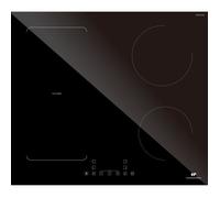 Continental Edison Table Induction 4 Zones Ceti4Zflex3 - Flex - 7200W - 4 Boosters - Noir