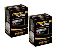 Continental Hermetic Plus Lot de 2 chambres à air pour vélo Tour 28-700 x 32-47c Valve Presta 42 mm