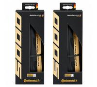 Continental Paire de pneus Pliables Grand Prix 5000 700 x 28c Noir Crème Road Race