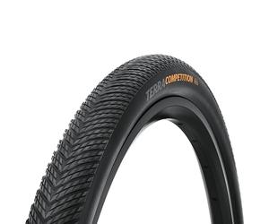 Continental Pneus de vélo Tubeless Terra Competition pour Gravier | Flou de Route et Gravier - E25 Ebik Noir