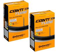 Continental Race 700x25-32c - Tube intérieur (71,1 cm, Valve Presta 60 mm, 2 unités)