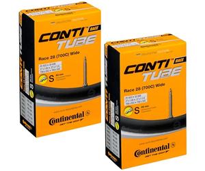 Continental Race 700x25-32c - Tube intérieur (71,1 cm, Valve Presta 60 mm, 2 unités)
