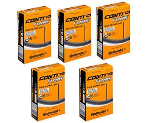 Continental Race Tube 28" Chambre à air Mixte, Noir, [20-622->25-630] - Lot de 5
