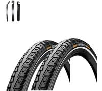 Continental Ride Tour E-25 Pneus de vélo Noir/Reflex 28-622 (28 x 1 5/8 x 1 1/8), avec démonte-pneus, 2 x