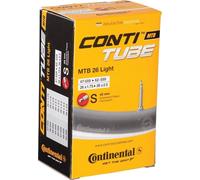 CONTINENTAL Schlauch "MTB 26 Light" 47-559, 26 x 1.75 50-559, 26 x 1.90 54-559, 26 x 2.10 57-559, 26 x 2.125 62-559, 26 x 2.5 Gewicht 126g, Sclaverandventil 42mm