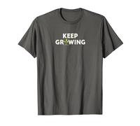 Continuez à Grandir : Art de Jardinage inspirant T-Shirt, Homme, Asphalte, XL