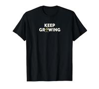 Continuez à Grandir : Art de Jardinage inspirant T-Shirt, Homme, Noir, XXL