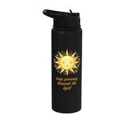 Continuez à grandir vers la lumière - Esthétique Soleil et Stainless Steel Insulated Water Bottle
