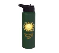 Continuez à grandir vers la lumière - Esthétique Soleil et Stainless Steel Insulated Water Bottle