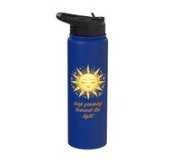 Continuez à grandir vers la lumière - Esthétique Soleil et Stainless Steel Insulated Water Bottle