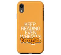 Continuez à Lire même Quand C'est Difficile Motivation de Rat de bibliothèque Coque pour iPhone XR