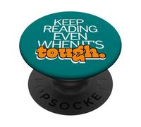 Continuez à Lire même Quand C'est Difficile Motivation de Rat de bibliothèque PopSockets PopGrip Adhésif