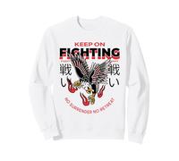 Continuez à Vous Battre - Pas de Reddition, Pas de Retraite (Eagle Graphic) Sweatshirt