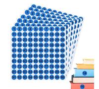 Continuous Number Stickers - 1 - 100 étiquettes rondes - Autocollants pour 7 numéros consécutifs - 1 à 100 pour intérieur extérieur et boîte à outils classification