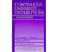 Continuous Univariate Distributions, Wiley Series in Probability and Statistics N. Balakrishnan, Norman Johnson, Samuel Kotz (Auteur)
