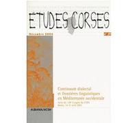 Continuum dialectal et frontières en Méditerranée M.J. Dalbera (Auteur)