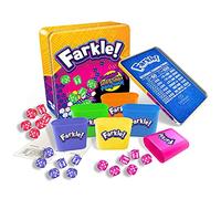 Continuum Games Farkle Deluxe - Jeu de dés classique Push-Your-Luck avec 36 dés colorés, 6 gobelets à rouler, plateau à rouler et feuilles de score - Pour 2-6 joueurs, à partir de 96 ans