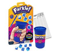 Continuum Games Farkle Fun Cup and Dice The Worlds Favorite Classic Push Your Luck Dice Game Tasse à dés à rouler, 6 dés et carte de score, à partir de 6 ans