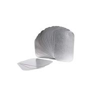 CONTITAL Couvercles en carton CR8L CA pour conteneurs en aluminium 2 portions - 100 pièces