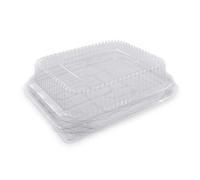 CONTITAL PL220582/CR10G | Couvercles en PET pour conteneurs en aluminium | Couvercles en PET scellants, durables et réutilisables | 100 pièces