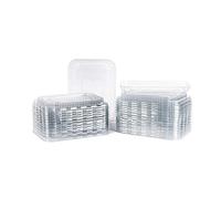 Contital PL220875 | Couvercles en PET pour conteneurs en aluminium | Couvercles en PET scellants, durables et réutilisables | 50 pièces
