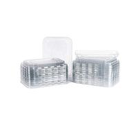 CONTITAL PL221112 | Couvercles en PET pour conteneurs en aluminium | Couvercles en PET scellants, durables et réutilisables | 50 pièces