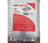 CONTITAL R1G Lot de 100 bacs en aluminium 2 portions | Assiettes jetables | Contenants alimentaires, Take Away