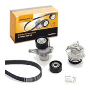 CONTITECH 7PK1970WP1 Pompe à eau + kit de courroie d'accessoire avec bague d'étanchéité mécanique