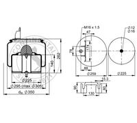 CONTITECH AIR SPRING 4582 N P01 Soufflet de suspension, suspension pneumatique