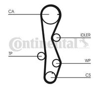 CONTITECH Kit de distribution + pompe à eau Pompe à Eau + Kit De Distribution